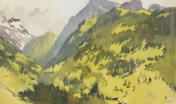In The Mountains. Switzerland by Zinaida Evgenievna Serebriakova