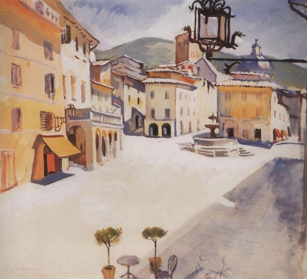 Italy. Assisi by Zinaida Evgenievna Serebriakova Oil Painting Reproductions