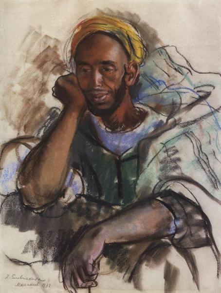 Moroccan In Green by Zinaida Evgenievna Serebriakova