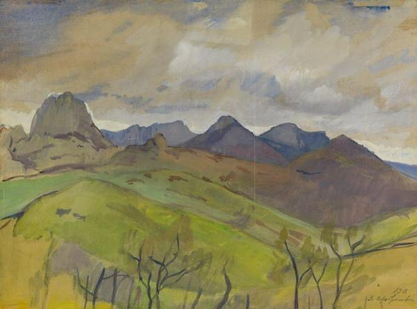 Mountain Landscape by Zinaida Evgenievna Serebriakova