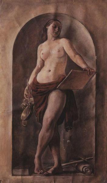 Nymph Justice by Zinaida Evgenievna Serebriakova Oil Painting Reproductions