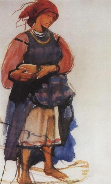 Peasant Woman by Zinaida Evgenievna Serebriakova