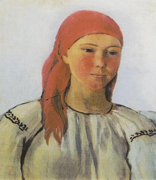 Portrait Of A Peasant Woman by Zinaida Evgenievna Serebriakova