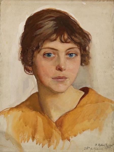 Portrait Of A Young Woman by Zinaida Evgenievna Serebriakova