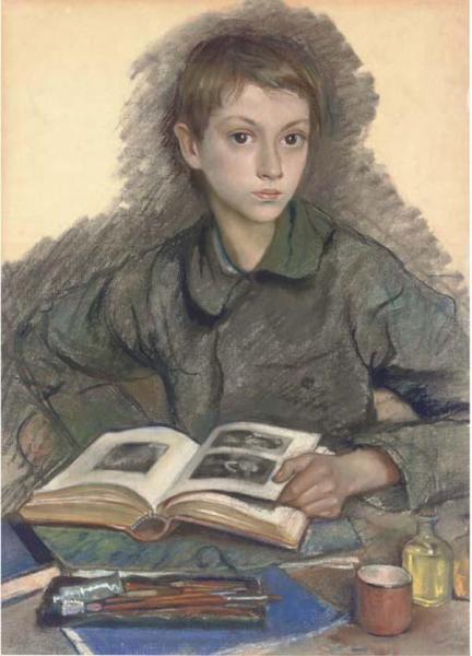 Portrait Of Alexander Serebriakov by Zinaida Evgenievna Serebriakova