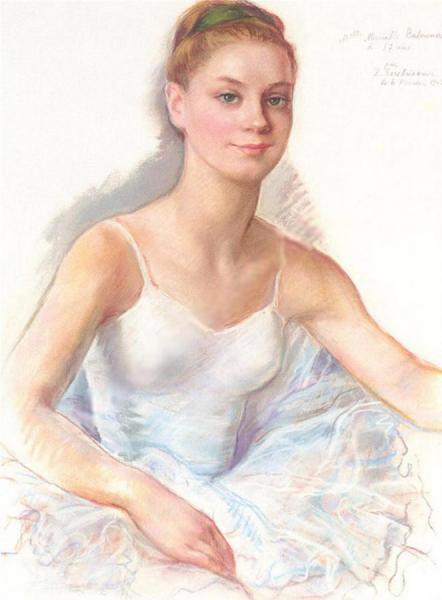 Portrait Of Ballerina Muriel Belmondo by Zinaida Evgenievna Serebriakova