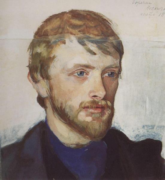 Portrait Of Boris Serebriakov by Zinaida Evgenievna Serebriakova