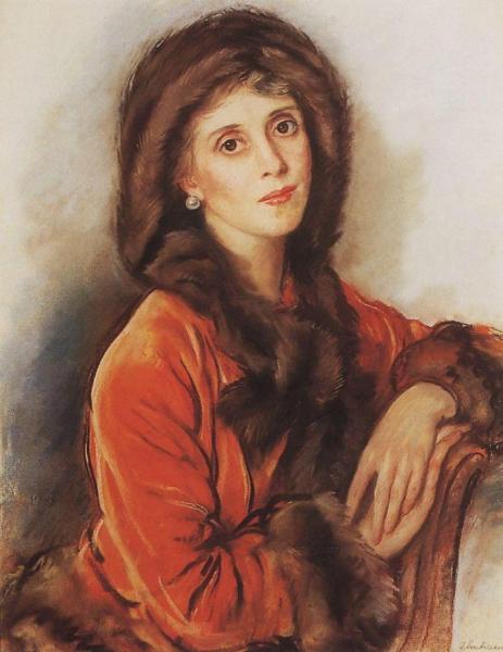 Portrait Of Countess Rosario Zubova by Zinaida Evgenievna Serebriakova