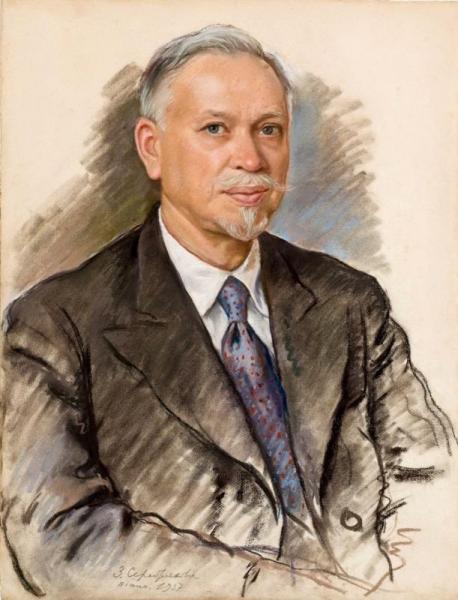 Portrait Of Dr. Krivoshein by Zinaida Evgenievna Serebriakova