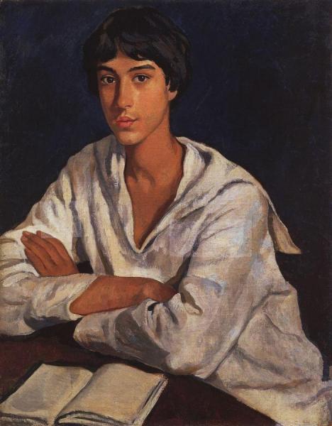Portrait Of E.i. Zolotarevsky In Childhood by Zinaida Evgenievna Serebriakova