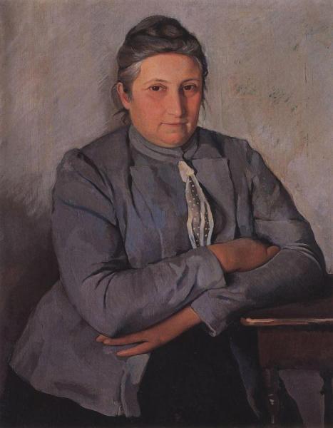 Portrait Of E. N. Lancere, The Artist's Mother by Zinaida Evgenievna Serebriakova
