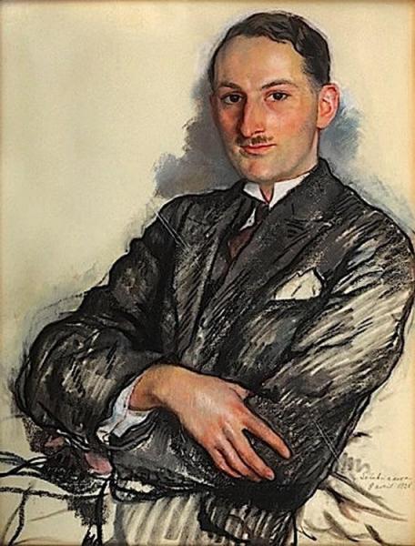 Portrait Of Felicien Qaqaan by Zinaida Evgenievna Serebriakova Oil Painting Reproductions