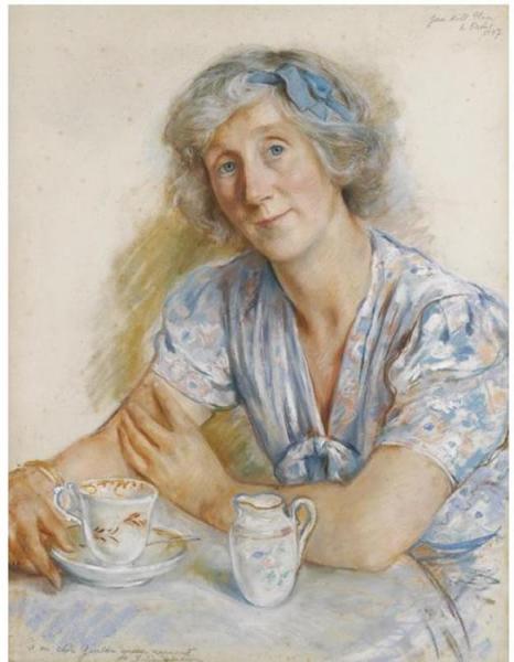 Portrait Of Geraldine Cobb by Zinaida Evgenievna Serebriakova Oil Painting Reproductions