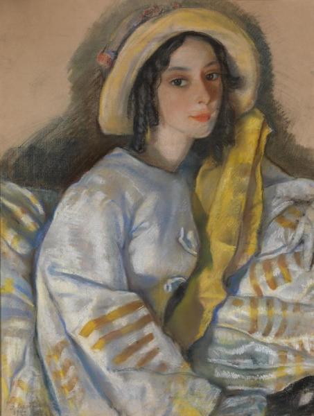 Portrait Of Marietta Frangopulo by Zinaida Evgenievna Serebriakova Oil Painting Reproductions
