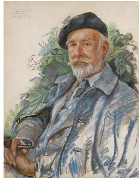 Portrait Of Mr. Cobb by Zinaida Evgenievna Serebriakova Oil Painting Reproductions
