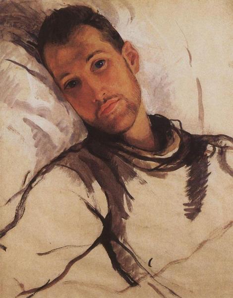 Portrait Of S. R. Ernst by Zinaida Evgenievna Serebriakova