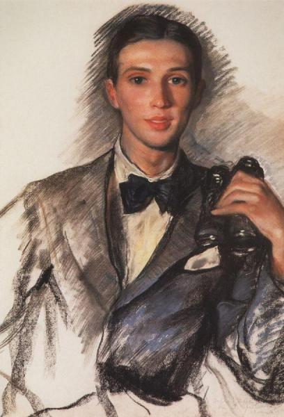 Portrait Of The Artist D. Bushen by Zinaida Evgenievna Serebriakova