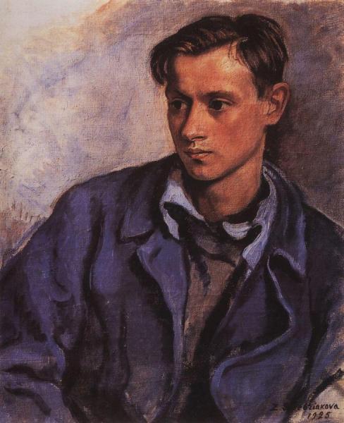Portrait Of The Artist's Son Alexander by Zinaida Evgenievna Serebriakova