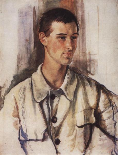 Portrait Of V. M. Dukelsky by Zinaida Evgenievna Serebriakova
