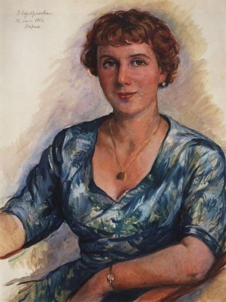Portrait Of Z.n. Martynovskaya by Zinaida Evgenievna Serebriakova