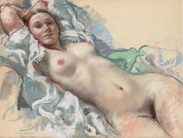 Zinaida Evgenievna Serebriakova Reclining Nude