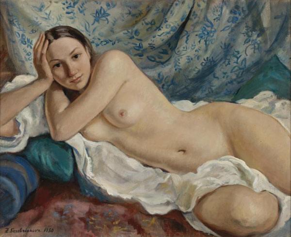 Reclining Nude by Zinaida Evgenievna Serebriakova
