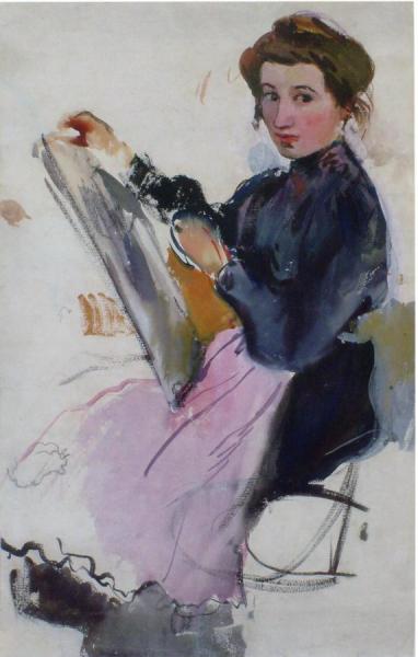 Self-portrait by Zinaida Evgenievna Serebriakova