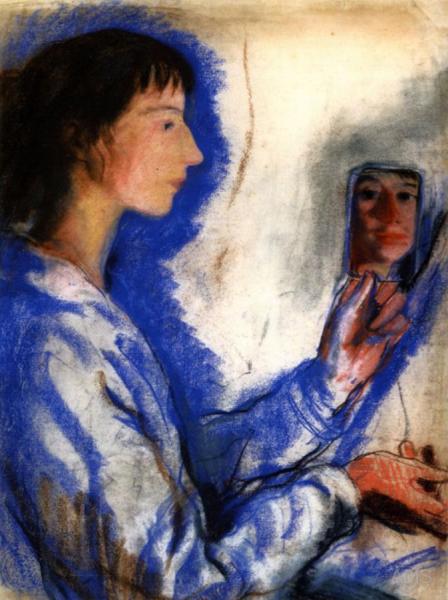 Self-portrait by Zinaida Evgenievna Serebriakova