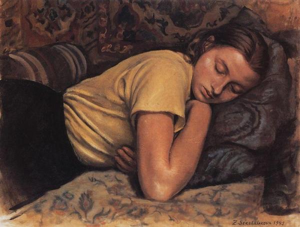 Sleeping Katya by Zinaida Evgenievna Serebriakova