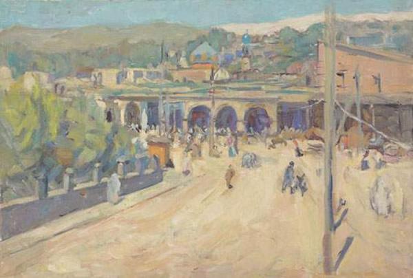 Square In Marrakesh by Zinaida Evgenievna Serebriakova