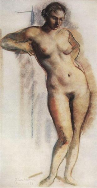 Standing Nude by Zinaida Evgenievna Serebriakova