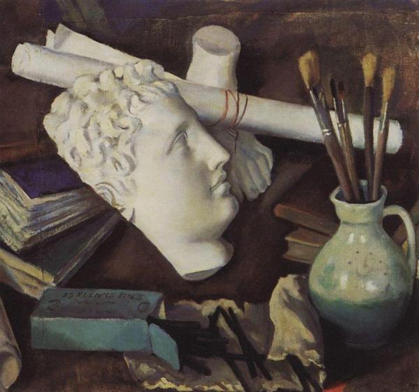 Still Life With Attributes Of The Arts by Zinaida Evgenievna Serebriakova
