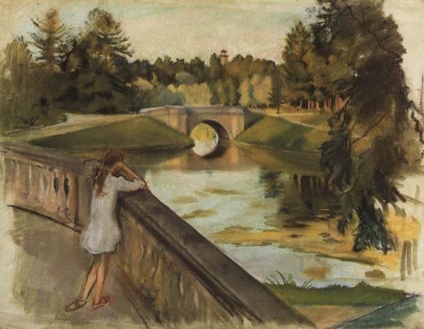The Bridge At Gatchina by Zinaida Evgenievna Serebriakova