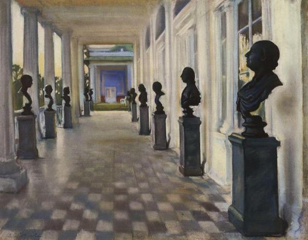 The Cameron Gallery In Tsarskoe Selo by Zinaida Evgenievna Serebriakova