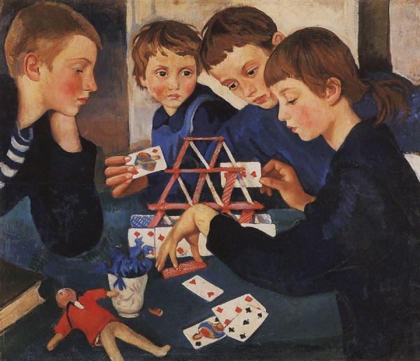 Zinaida Evgenievna Serebriakova The House Of Cards