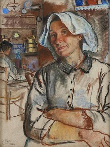 The Pride Of The Housewife by Zinaida Evgenievna Serebriakova