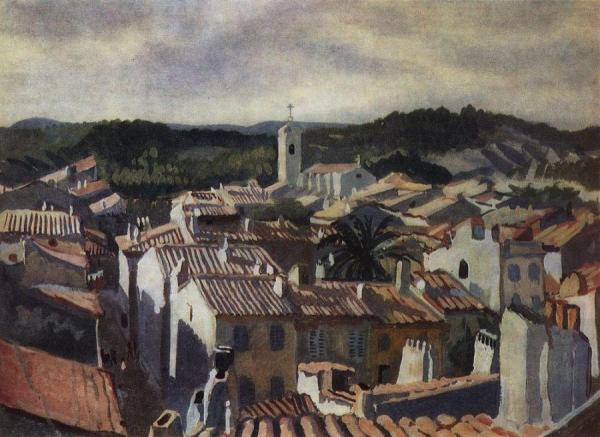 The Roofs Of Cassis by Zinaida Evgenievna Serebriakova