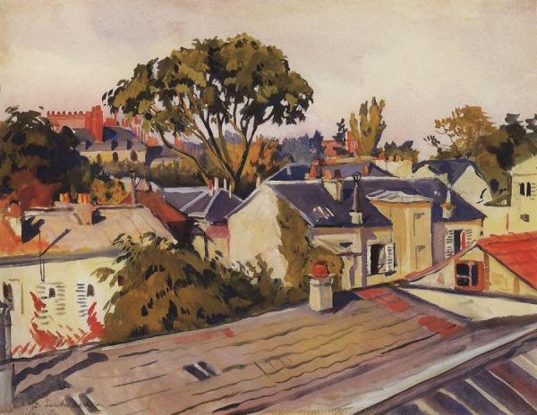 Versailles. The Roofs Of The City by Zinaida Evgenievna Serebriakova