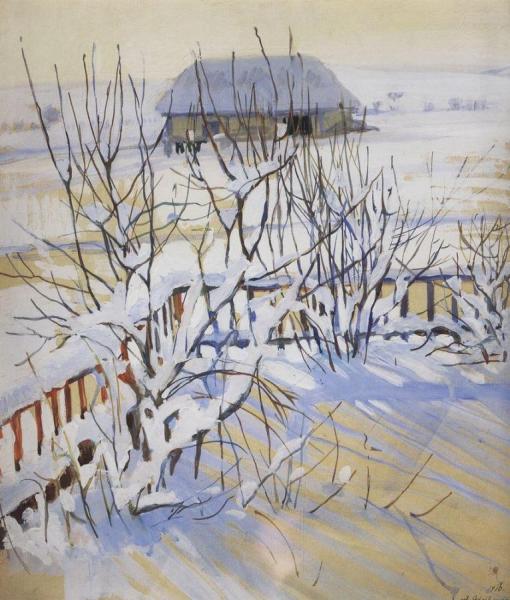 Winter Landscape. Neskuchnoye by Zinaida Evgenievna Serebriakova Oil Painting Reproductions
