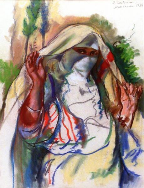 Woman With A Veil by Zinaida Evgenievna Serebriakova