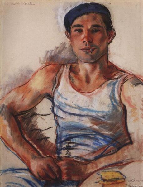 Worker From Collioure by Zinaida Evgenievna Serebriakova Oil Painting Reproductions