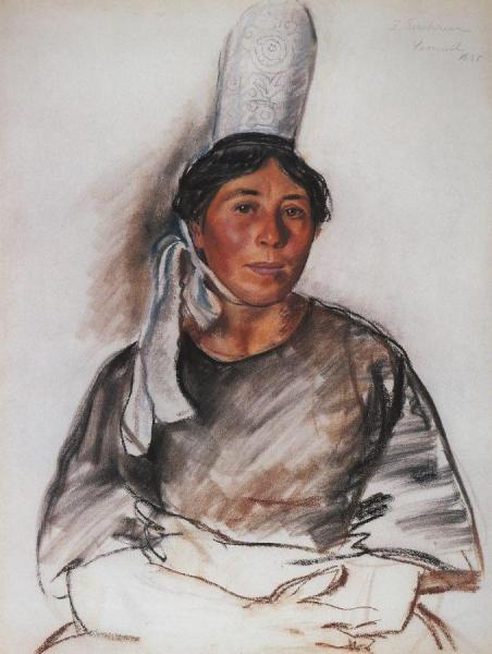 Young Breton Woman by Zinaida Evgenievna Serebriakova