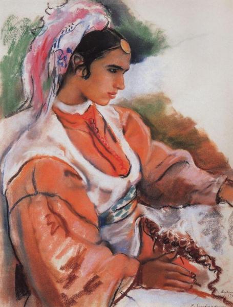 Young Moroccan Woman by Zinaida Evgenievna Serebriakova